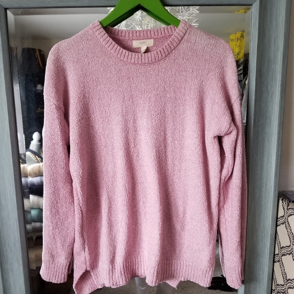 Cupio super soft, cozy sweater in lavender-pink